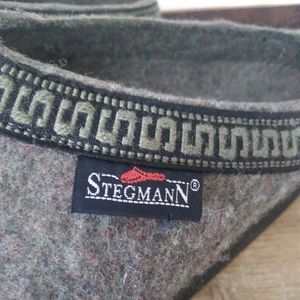 Stegmann Wool Clog Poly Flex Sole Slip On Women's 8.5 Men's 7  Gray Rubber House